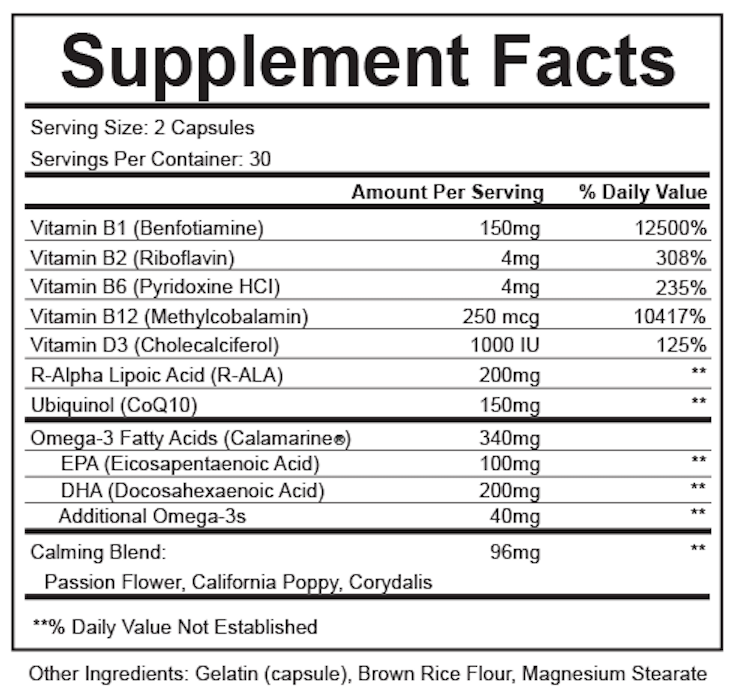 6 Bottles Nervexol Nerve Support