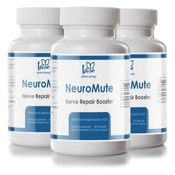 NeuroMute (Stabilized R-ALA) - 3 Bottles
